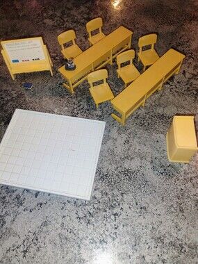 Calico Critter Country School Furniture Lot